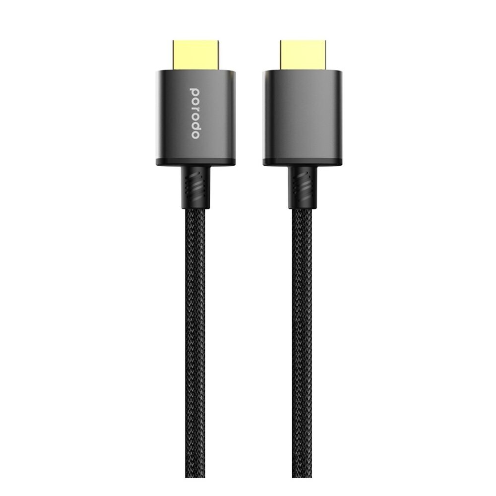 Porodo 8K HMDI PVC Cable 1.8M - Black - Image 2