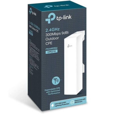 TP-Link 2.4 GHz 300 Mbps 9 dBi Outdoor CPE, CPE210
