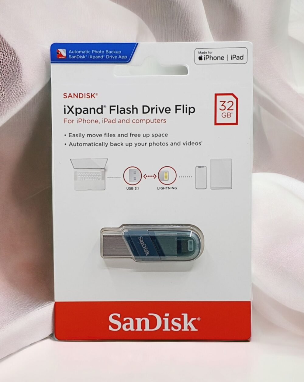 SANDISK iXPAND FLASH DRIVE FLIP 32GB